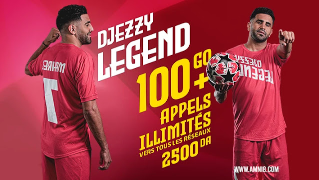 تقدم شركة Djezzy LEGEND أفضل عروض Djezzy 4G في الجزائر